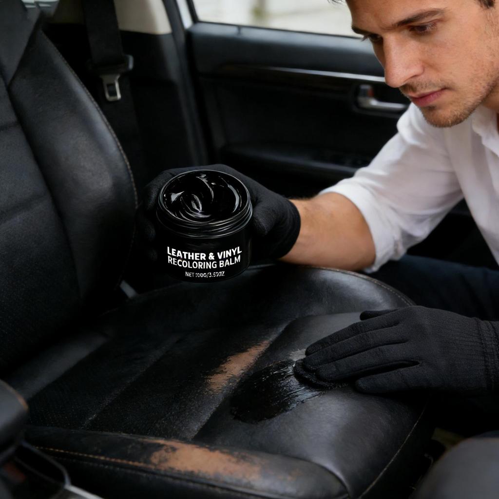 Leather Scratch Repair Balm 100g Filling & Conditioning Cream With Sponge Leather Care For Furniture Car Seats Couch Bags Jacket