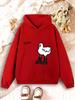 Kids Funny Duck Hoodie Cute Cartoon Animal Graphic Print Girls Boys SLAY Letter Sweatshirt Pullover Hooded Top Casual Spring