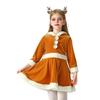 2026 Weihnachten Kinderkostüm Elch Kleid Weihnachts-Kinderkleidung Mädchen Baby Weihnachtsmann Lange Ärmel