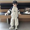 Boys' 2025 Autumn Polo Sweatshirt & Casual Sweatpants Set
