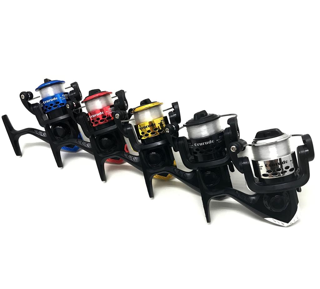 Orurudo Fishing Tackle Puchi200 Spinning Reel, Ideal for Family Fishing, Beginners, and Easy Fishing, Includes Convenient Ready-to-Use Line, Blue