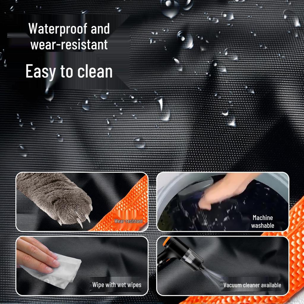 Pet Car Seat Cover: Anti-Dirty, Washable, Removable Cushion for Dogs & Cats. Protects Rear Seats.