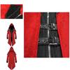 Durable Halloween Costume For Men Medieval Retro Stitching Jacket With Hood