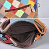Modische Damenhandtasche Patchwork aus echtem Leder Personalisierte Tasche, farblich abgestimmte lässige Damenhandtasche Umhängetasche