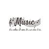 Pvc Music Notes Wall Stickers Quotes Sayings Words Wall Decals For Living Room Bedroom Sofa Tv Background Wall Decor