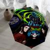 Custom Name Sally Face Theme Automatic Umbrella, Lightweight & Portable, 8 Rib, Perfect for Outdoor Travel, Birthdays, Christmas, Gifts.