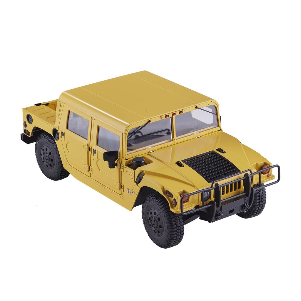 FMS Scale 2006 Hummer H1 Alpha RTR Military Vehicle Crawler 4WD Hobby RC Car with Officially Licensed in Includes Charger 112 Four-Wheel Steering,
