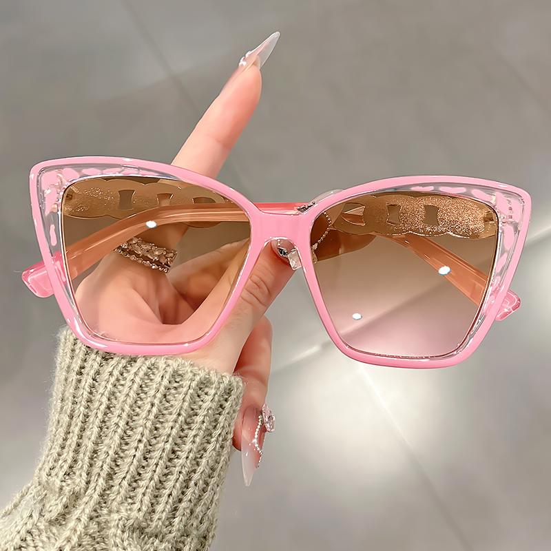 Personalized Color-blocking European and American Fashion Retro Color-blocking Sunglasses, Classic and Versatile Sunglasses