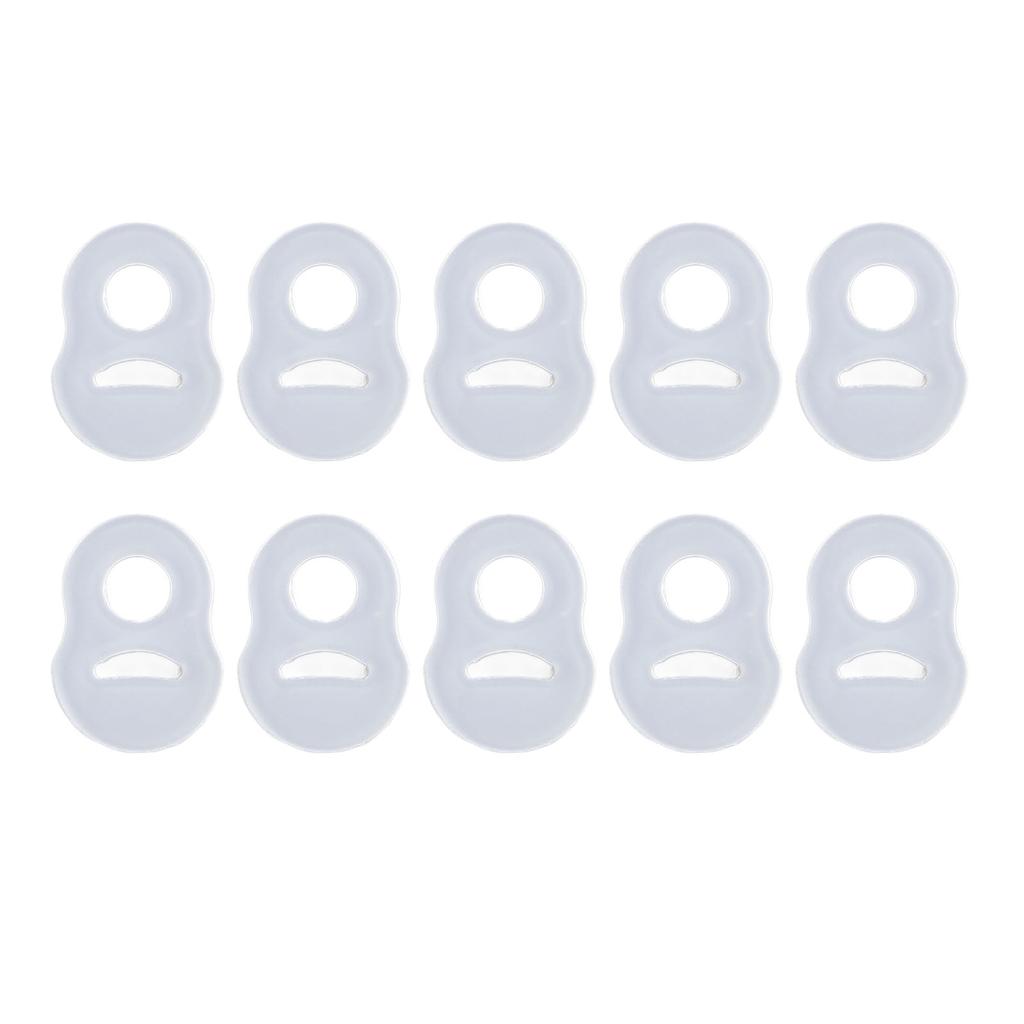 10 Pcs Toenail Corrector  Stretch Resistant Silicone Reusable Ingrown Toe Nail Correct Brace Rin