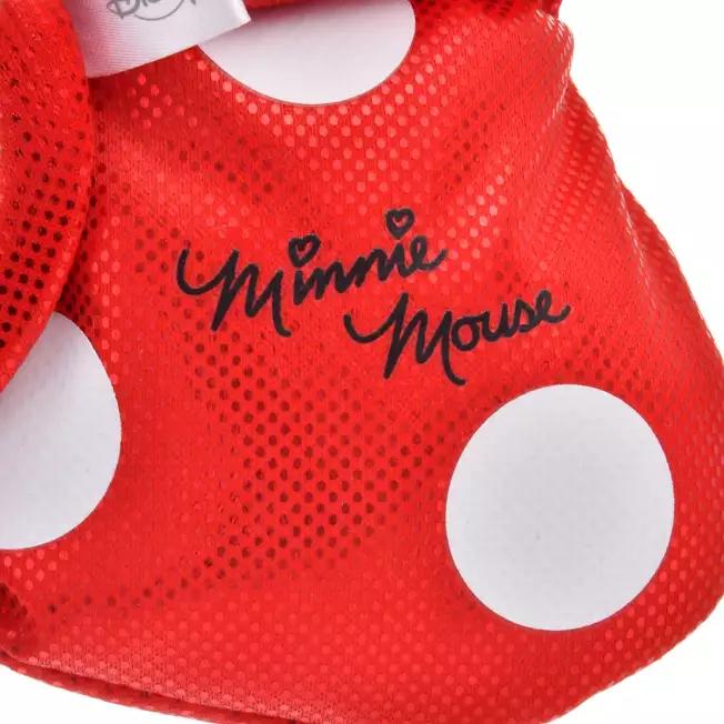 Disney Minnie Plush Keychain Mirror MINNIE'S DOT RIBBON Japan NEW Disney Store