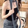 1PC Fashion Accessories Breathable Scarf Cool Thin Scarf Warm Long Scarf Comfortable Striped Design Y2K 180x4cm
