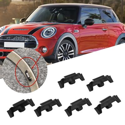6 Pezzi Clip Anello di Finitura Faro Per Mini Per Cooper R55 R56 R57 R58 R59 R60,F56