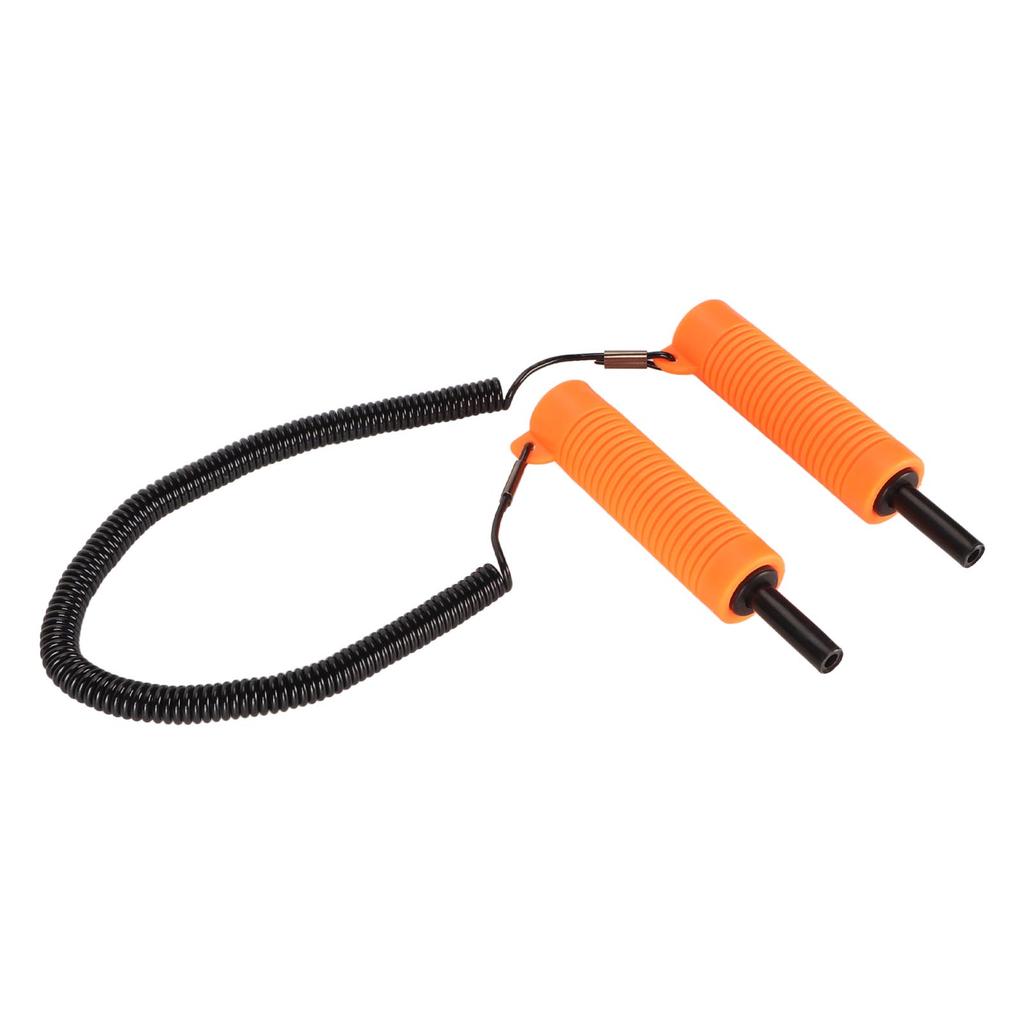 Retractable Ice Picks Kit Comfortable Grip Incisive Tip Ice Awls with Whistle for Fishing Skating Emergency Orange