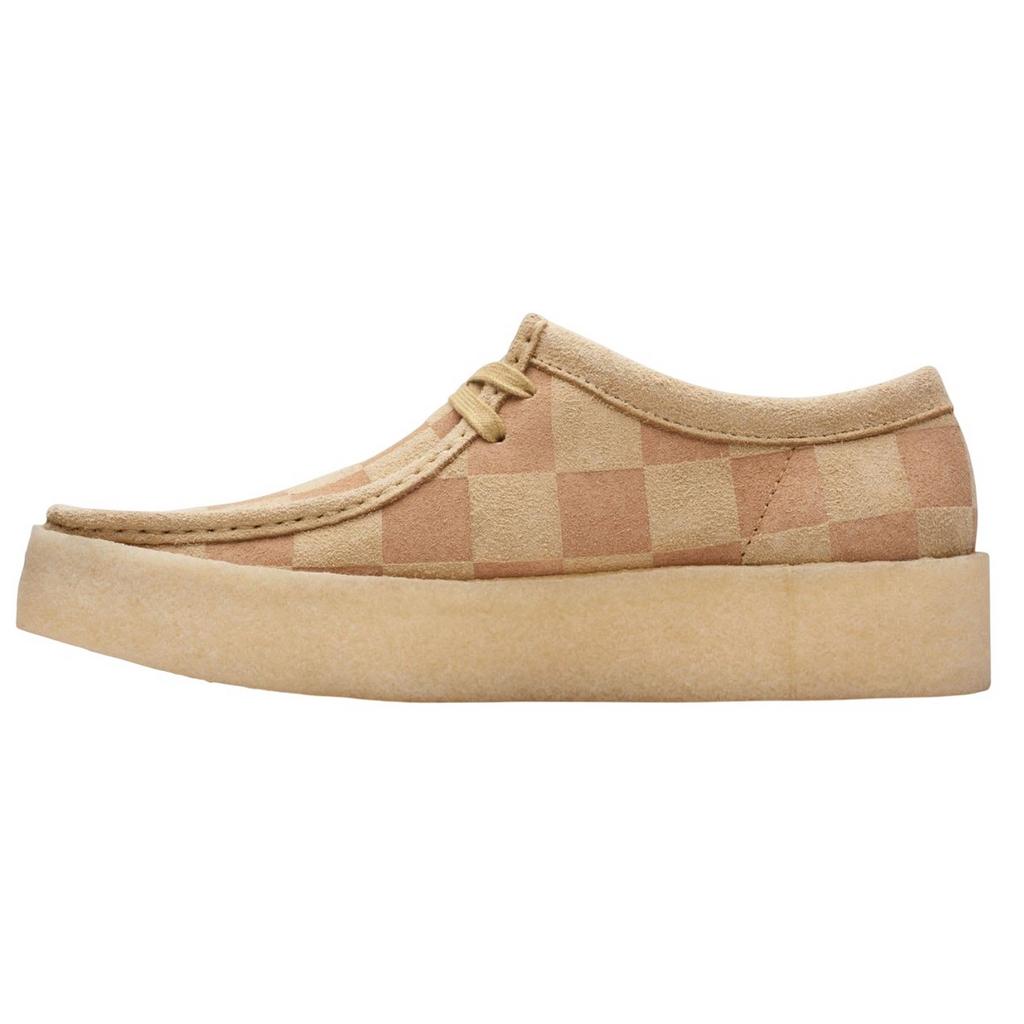 Clarks Men's Wallabee Checked Suede Cupsole Shoes