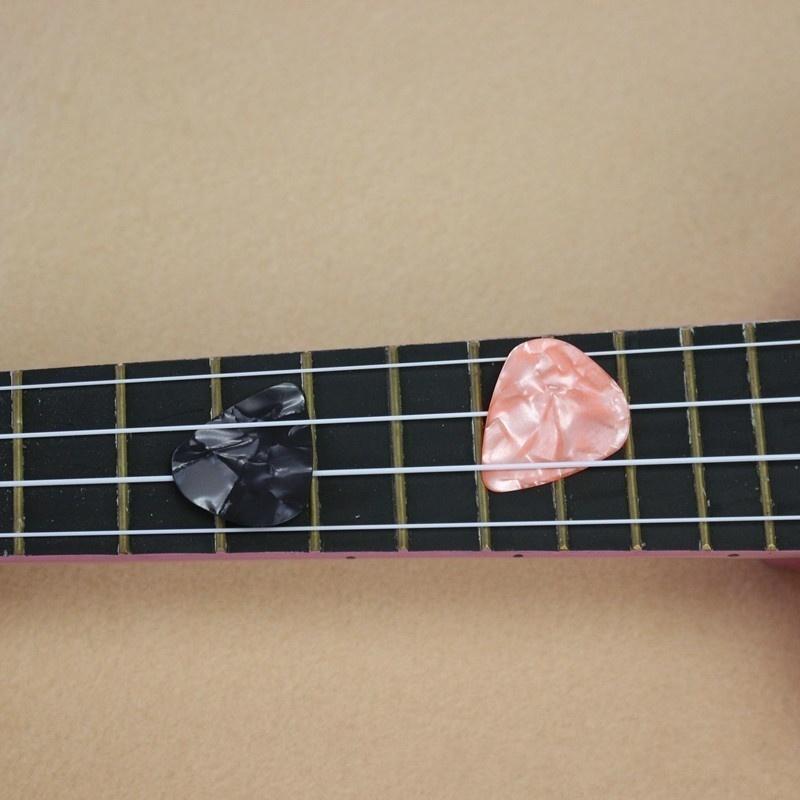 16/13/10pcs Guitar Picks 0.46 Mm 0.71 Mm 0.96 Mm Ukulele Finger-dial Guitar Universal ABS Picks Random Color