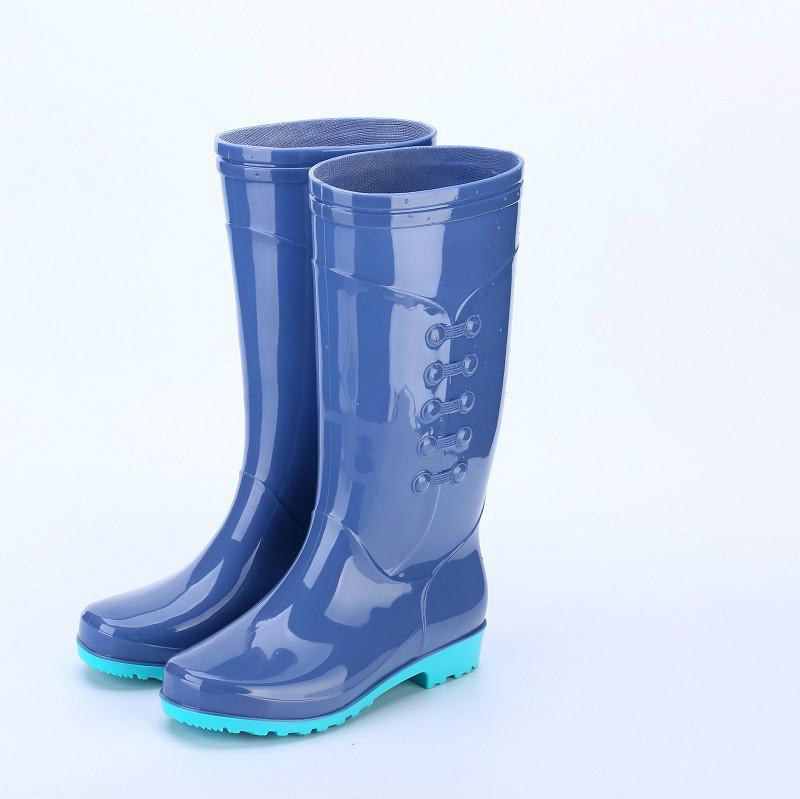 Fashion Miaoguan Women's Mid Calf Rain Boots Galoshes Rubber Water Booties Short Waterproof Garden Shoes Women Anti-slip Water Shoe 2024