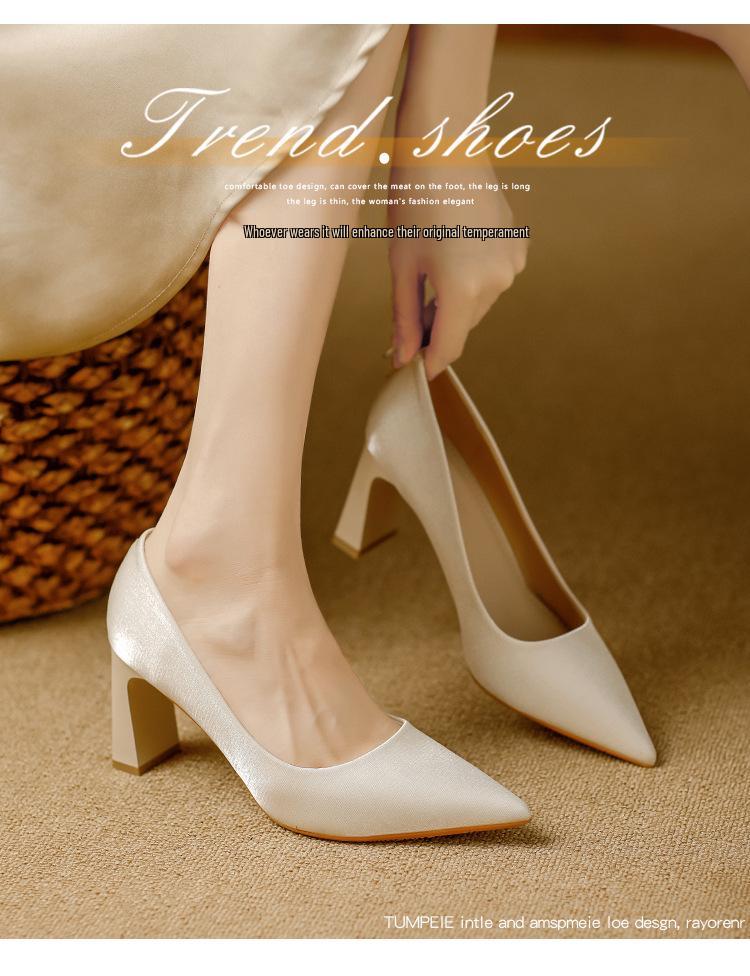 Korean Style High-End Versatile High Heels - Spring/Autumn 2025