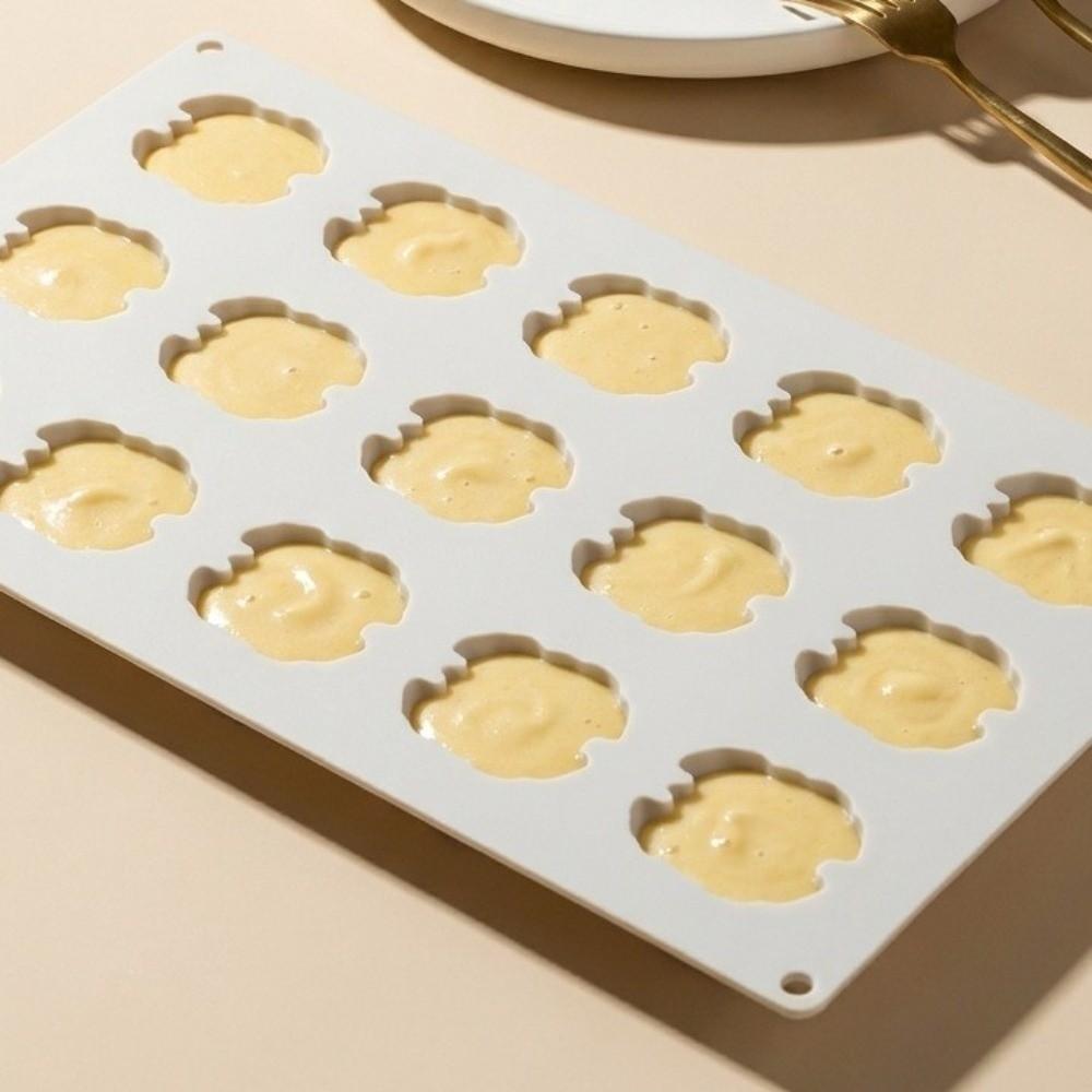 New 15 Rows Silicone Baking Mold DIY Non Stick Cake Mold Walnut Shape Dessert Making Chocolate Mold
