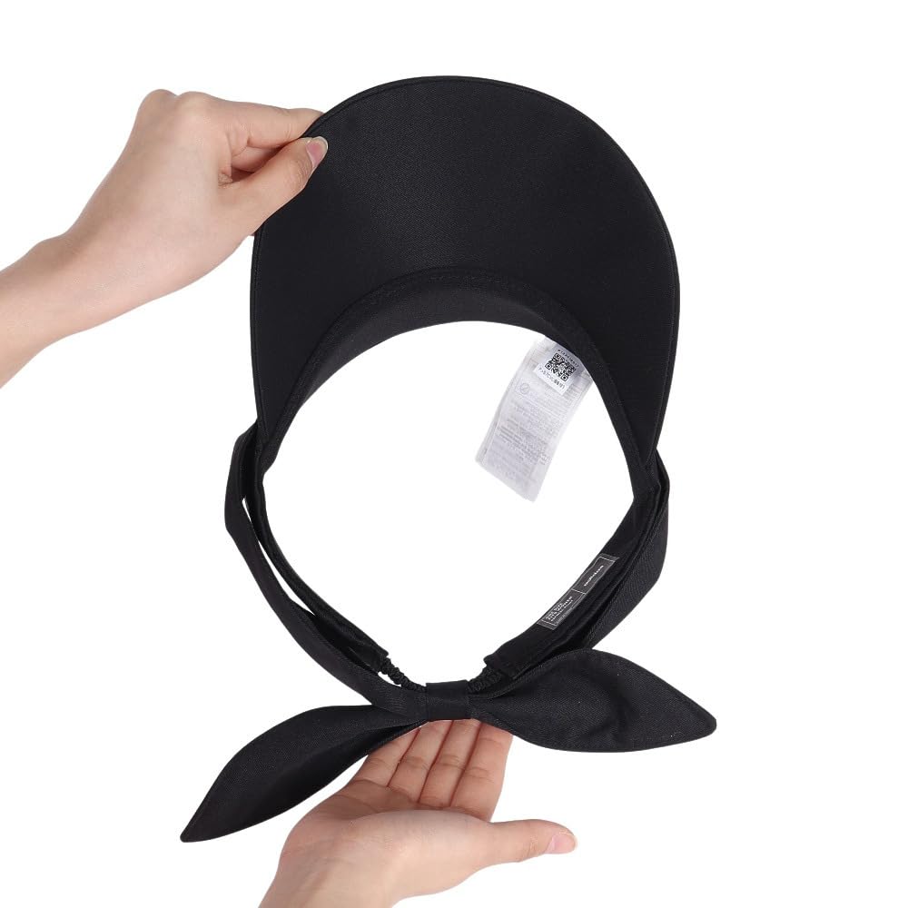 Adidas Golf Golf Visor, Three Stripes Ribbon Visor, Women's, Black