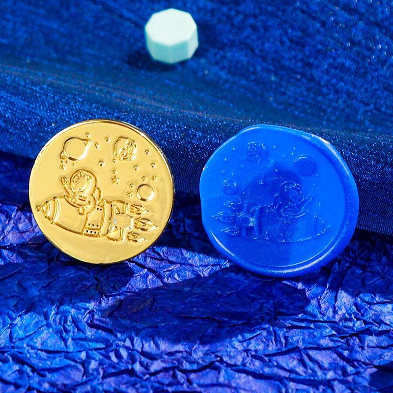 Eco-Friendly Zinc Alloy Retro Wax Seal Head with Color-Preserving Electroplating