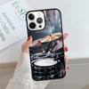 Drum Rock Drummer Musician Drumsticks Phone Case Cover For iPhone 17 Air 15 16 16e 14 13 12 11 Pro Max Coque For Apple PLUS