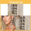 Gold Silver Water Drop Ear Jewelry With Electroplated Finish For Womens Fashion