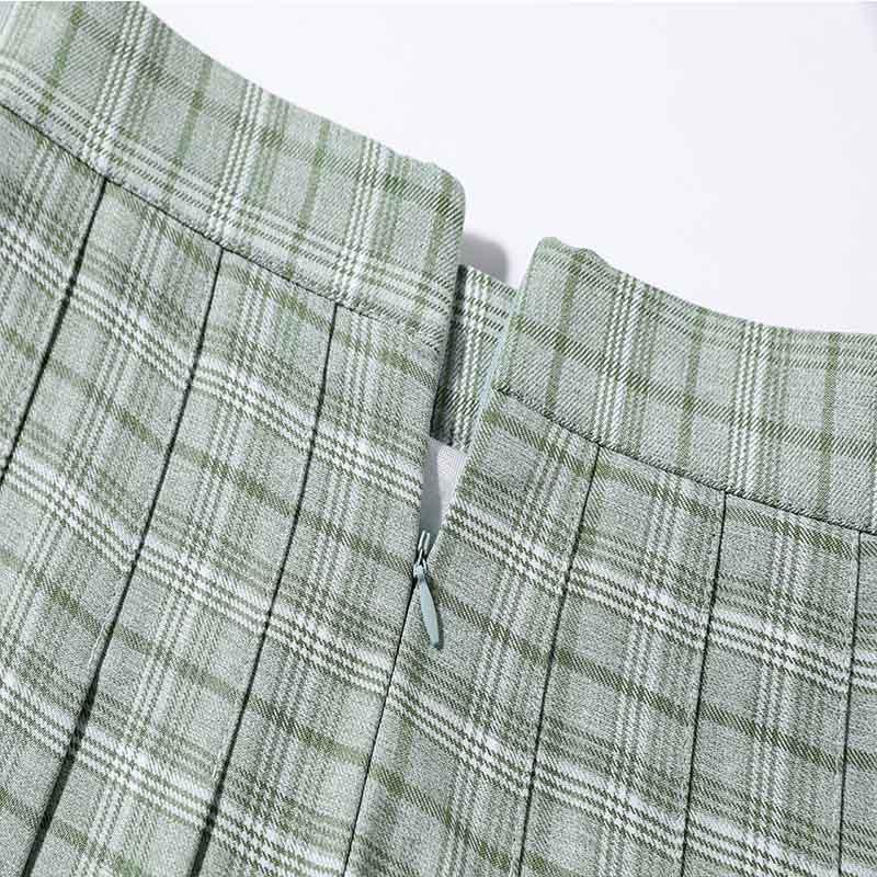 Sommer Damen Plissee Röcke Hohe Taille Damen Karomuster Minirock Süß Niedlich Damen Mädchen Tanzrock Preppy Stil Plissee Röcke