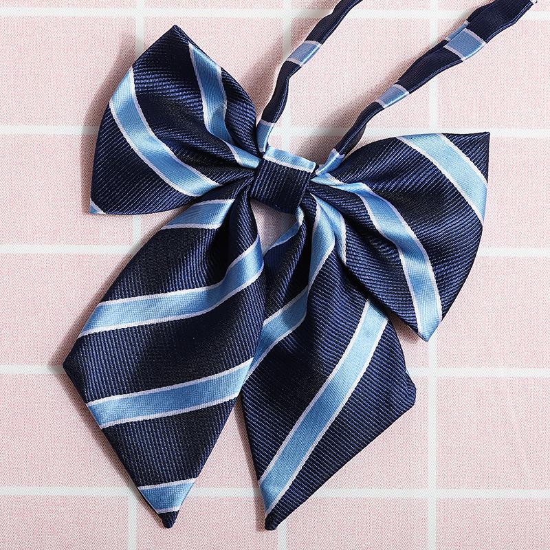 Jk Japanese Plaid Korean Version Of Collar Flower Graduate Female Collar Flower College Wind Streamer Jk Bow Shirt Accessories Sailor Suit