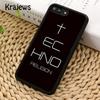 Krajews Love Techno Music Quotes Phone Case Cover For iPhone 17 Air 16 15 14 plus 12 13 pro max coque Fundas
