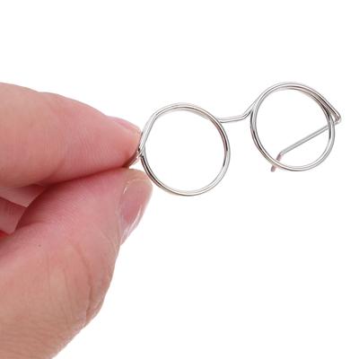 50Pcs Miniature Eyeglasses Realistic Wire Trim for DIY Crafts Dollhouse Accessories Mini Glasses for Decoration