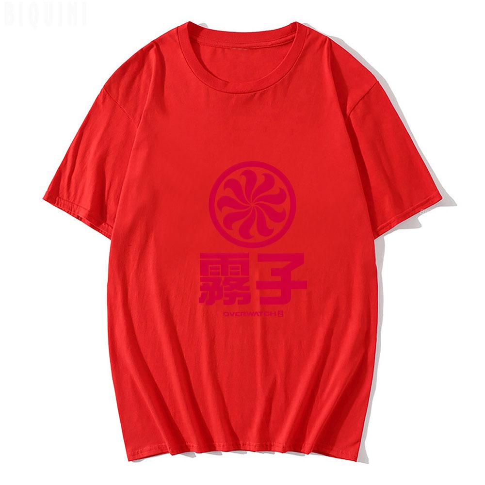Overwatch 2 Kiriko Man woman T-Shirt Casual Short Sleeve Anime T Shirts 100% Cotton Graphic T Shirt Oversized 2023 Streetwear