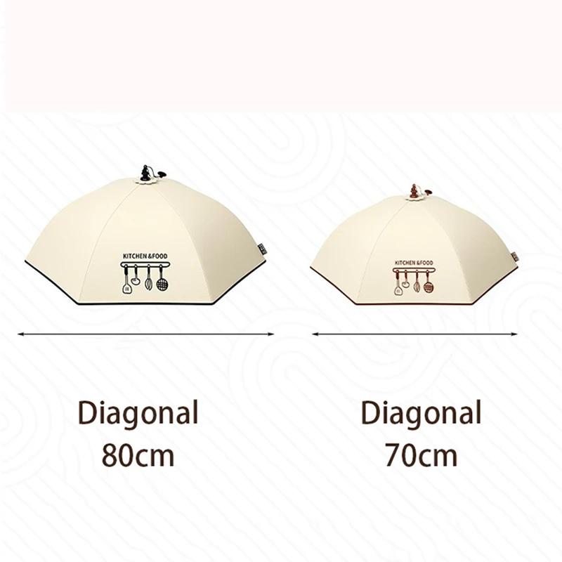 Huse Pliabile pentru Alimente Izolare de Iarnă Rezistent la Praf Husă pentru Alimente pentru Masa de Prânz Umbrelă pentru Legume Fructe Gadgeturi Accesorii de Bucătărie