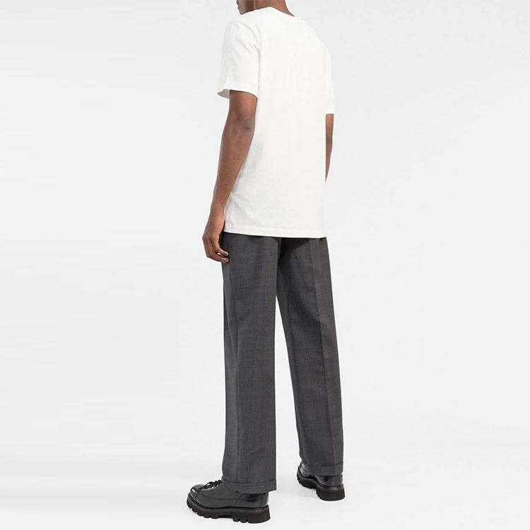 Moncler SS22 T-Shirts Men's White Crew Neck Moderate Other H20918C000078390T032