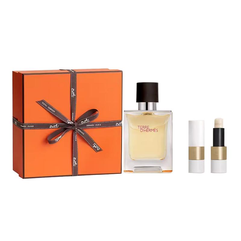 HERMES Earthy Box Fragrance Sets EDT Men s Fragrance 50ml+3.5g 50ml Perfume+3.5g Lip Balm