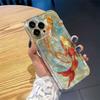 Koi Whale Print Phone Case, Suitable for iPhone 17, 16, 15, Plus, Pro, Max Series Phones - Can Be Used As a Gift