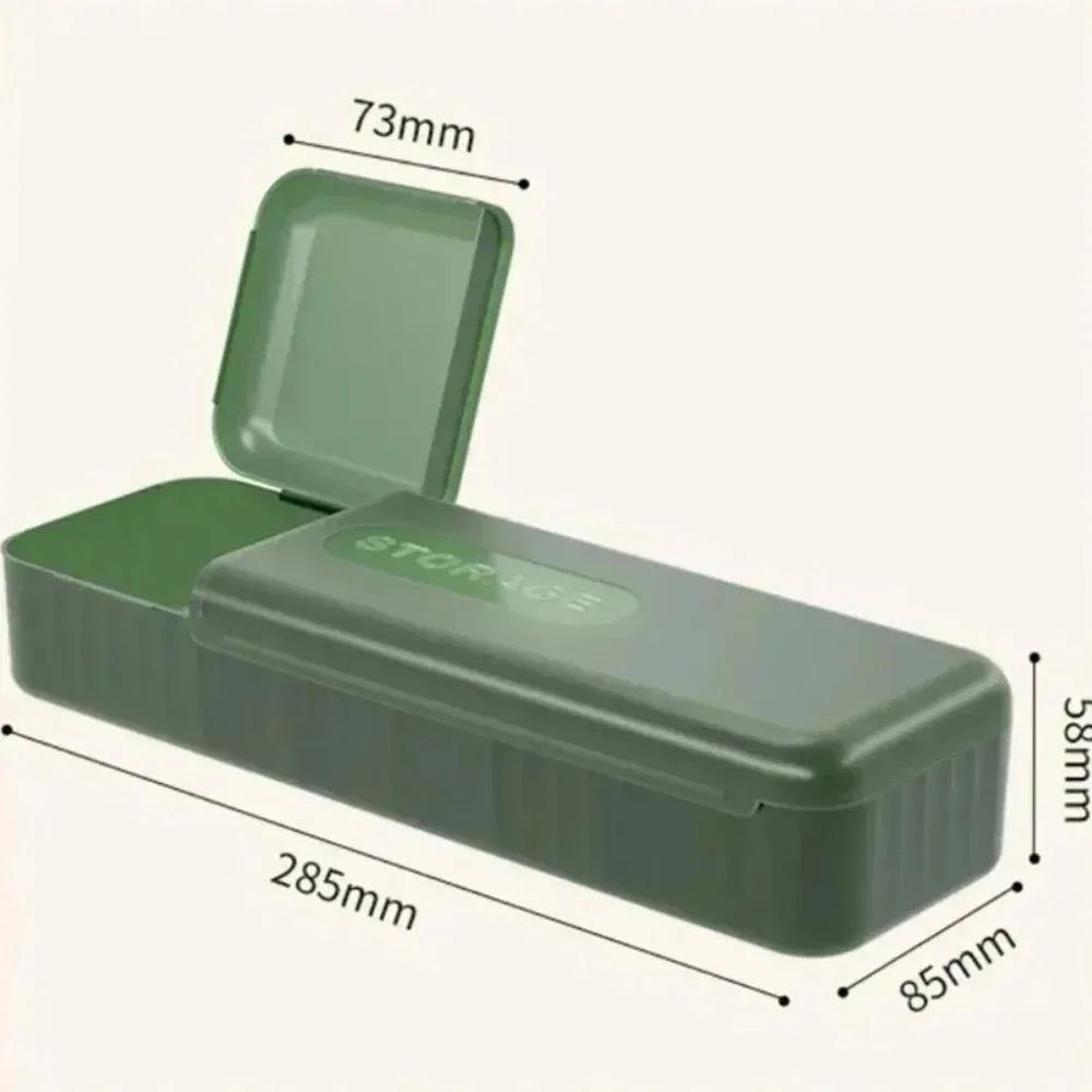 New Cable Storage Box Organizer Charger Cord Storage Data Large Capacity Double Open Lid Visible Thickened Material Storage Box