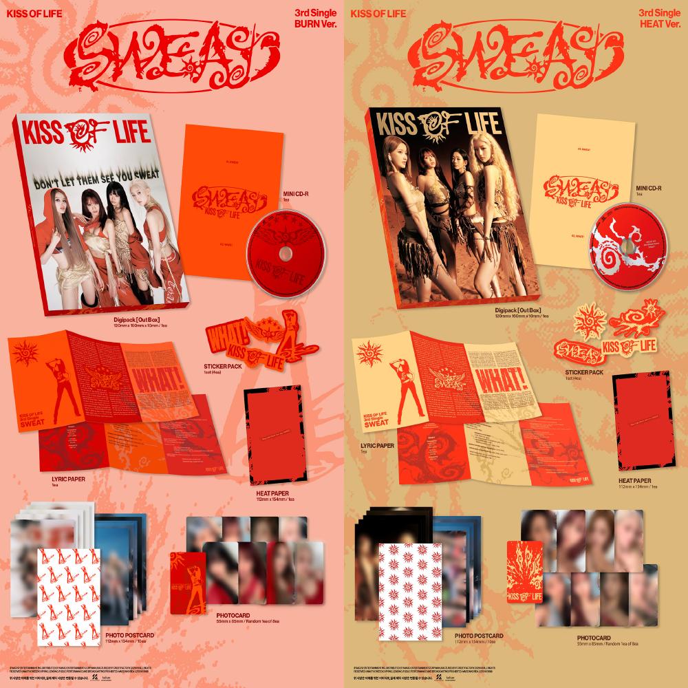 Pre-ordine KISS OF LIFE 3° Singolo Album SWEAT Edizione Standard.