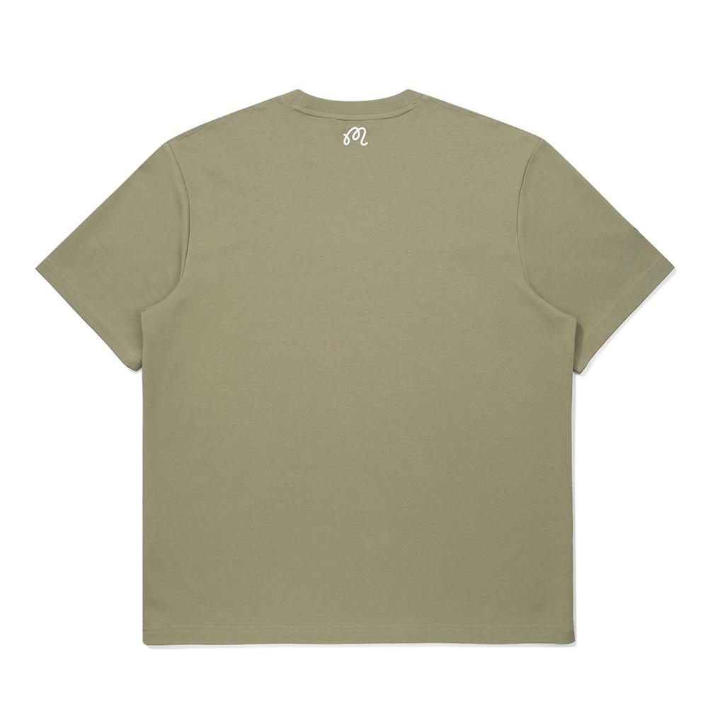 MALBON GOLF Malbon Script Uni Round T-Shirt Khaki