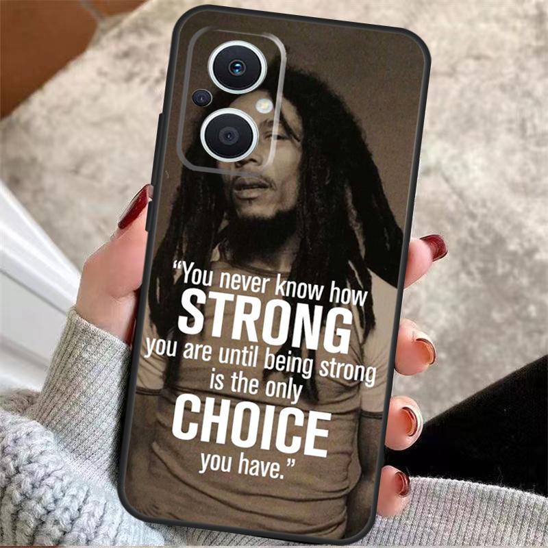 Bob Marley Zitate Rasta Reggae Rückseite Für OPPO Reno 6 7 8 Lite 3 4 5 Z 2Z 8T OPPO Find X6 Pro X2 X3 Neo X5 Lite Hülle