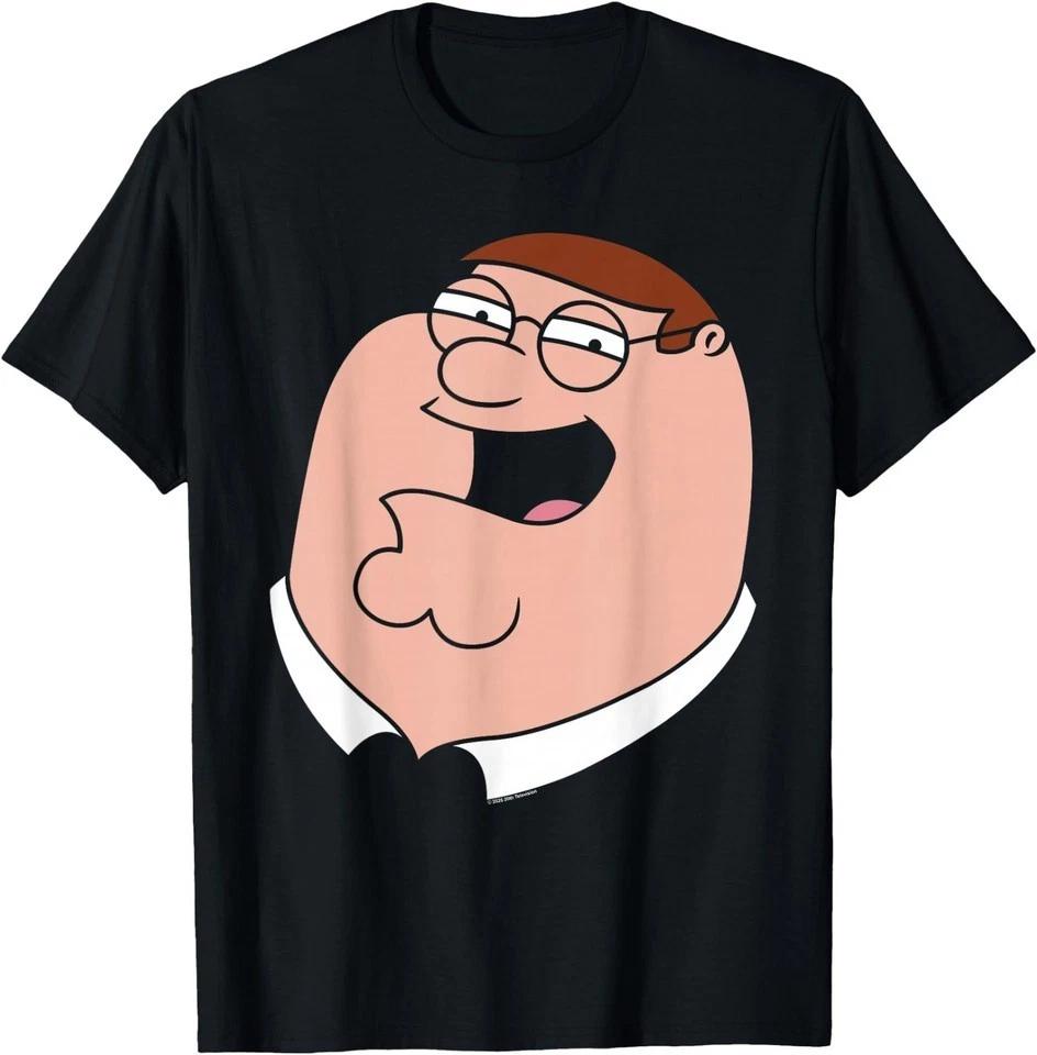 Family Guy Peter Griffin Oversized Portrait Funny Cartoon T-Shirt 2XL