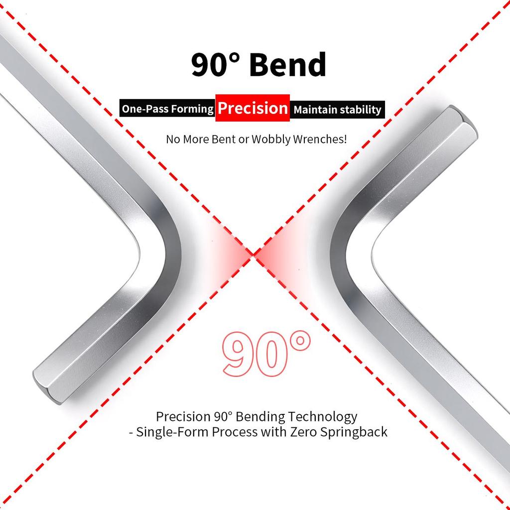 9Pcs Allen Key Wrench Set Hex Universal Metric Long Ball Torx L Flat Head Screwdriver Spanner Vehicle Repair Short Arm Tool