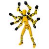 T 13 Figura de Ação Articulada Completa Desenho Animado Robô de Corpo Inteiro Oito Braços Decorações de Mesa Para Fãs e Colecionadores Articulações Ajustáveis