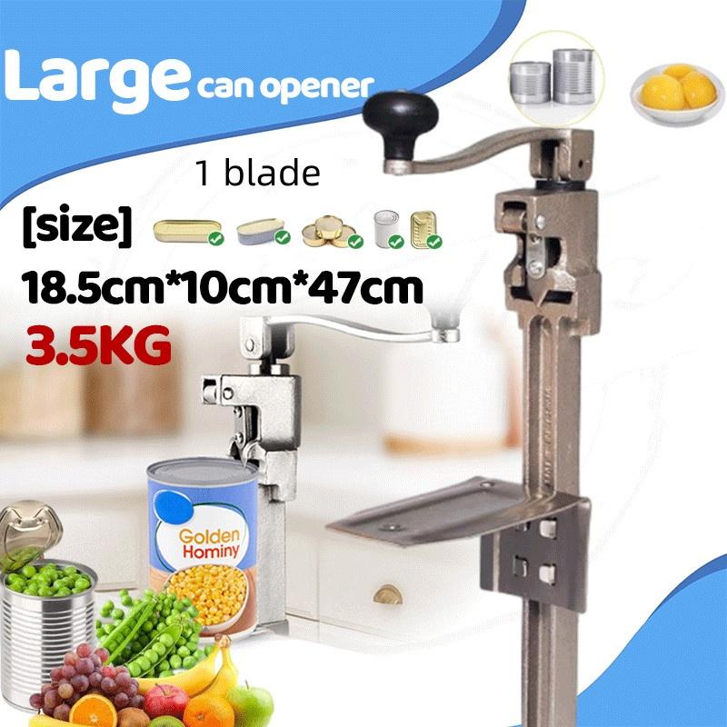 Cast Steel Commercial Can Opener 47cm Industrial Table Mount Bottle Tin Opener Heavy-Duty Manual Canned Fruit Bottle Opener
