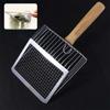 Wooden Handle Cat Litter Scoop 2 In 1 Kitten Toilet Cleaning Tool Pet Litter Shovel  Litter Box