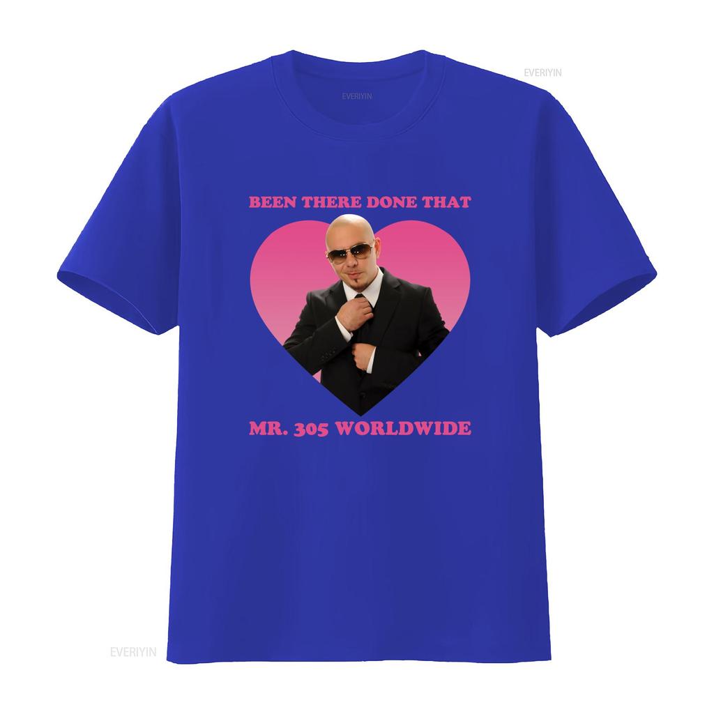 Been There Done That Mr 305 Worldwide Pitbull T Shirt vintage Washed homme Stylish Breathable Top For Everyday Wear Versatile