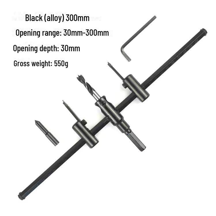 Adjustable Alloy Hole Opener Drill Bit for Woodworking, Gypsum, and Plastic