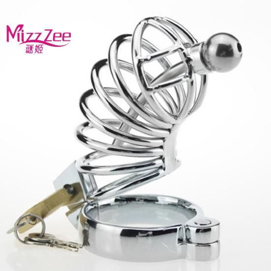 Metal Penis Massager Cock Ring Toys Sexualeed Chastity Lock Cage Body