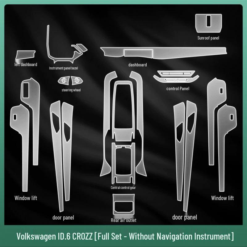 Volkswagen ID6X/CROZZ Interior Protective Film for Console and Gear Screen