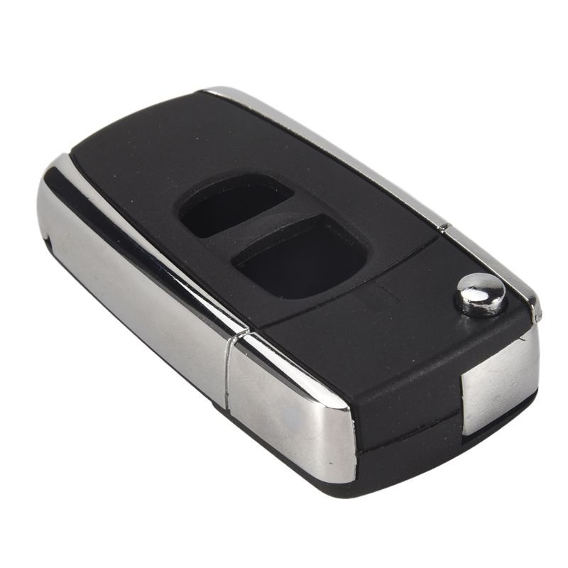 Langlebig-2 Tasten Fernbedienung Klappschlüssel Auto Schlüsselhülle Gehäuse Unbeschnittene Leere Klinge Ersatz Für Mazda 2 3 5 6 MX-5 RX-8