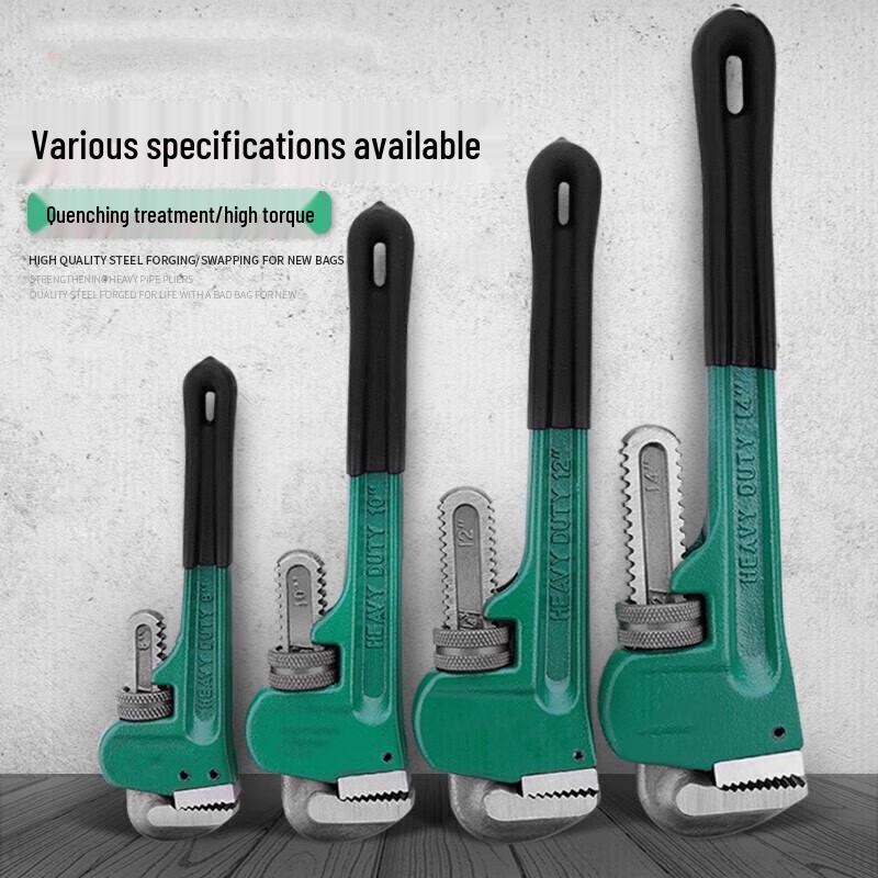 NICHUANG 24-inch Heavy-Duty Self-Tightening Pipe Wrench
